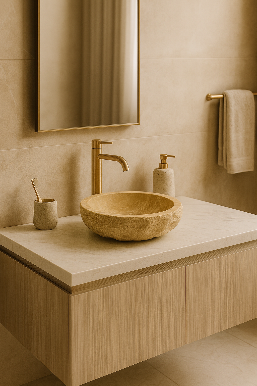 Travertine Basin (Rough Finish)