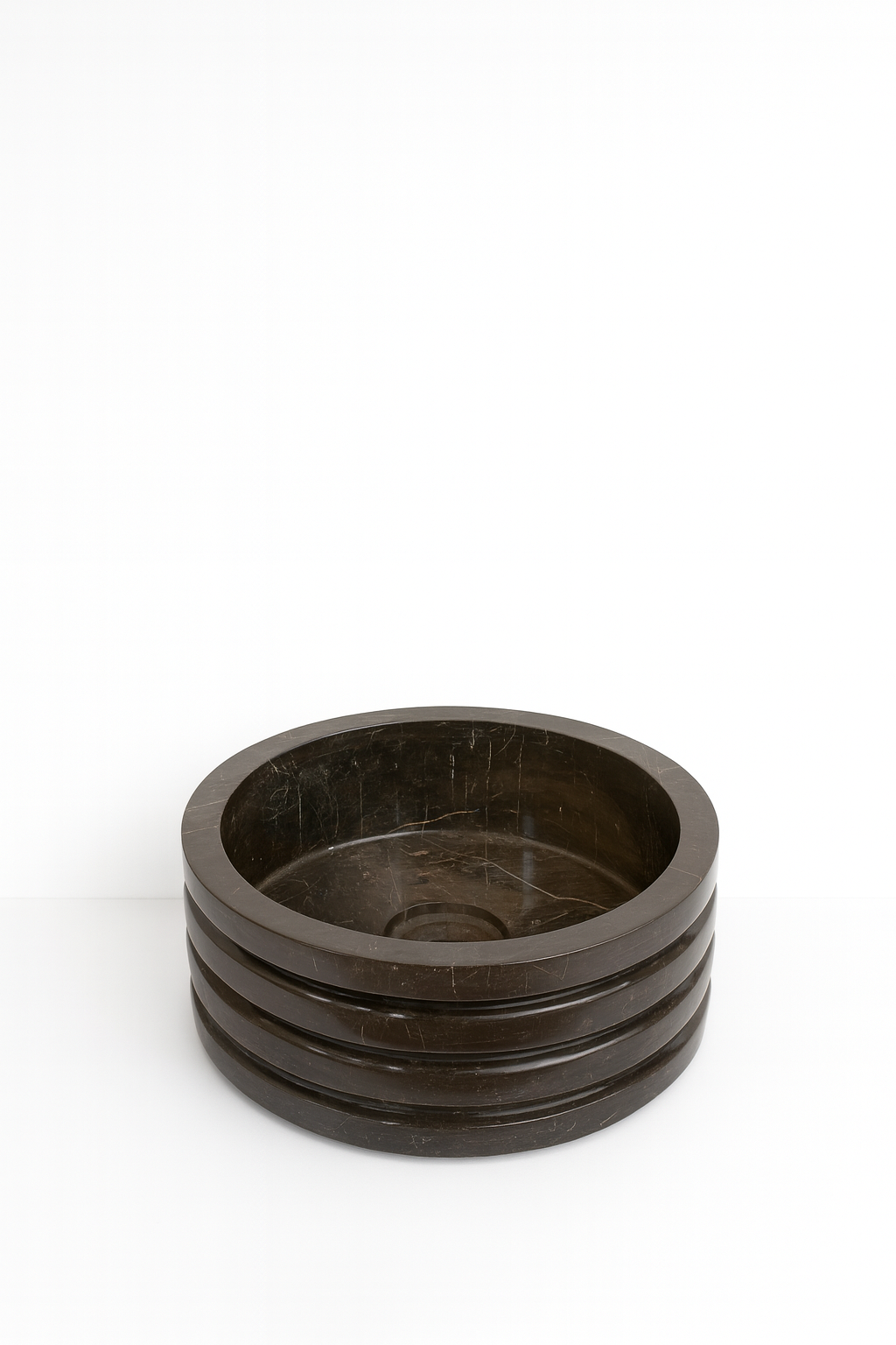 Coffee Brown Marble Basin