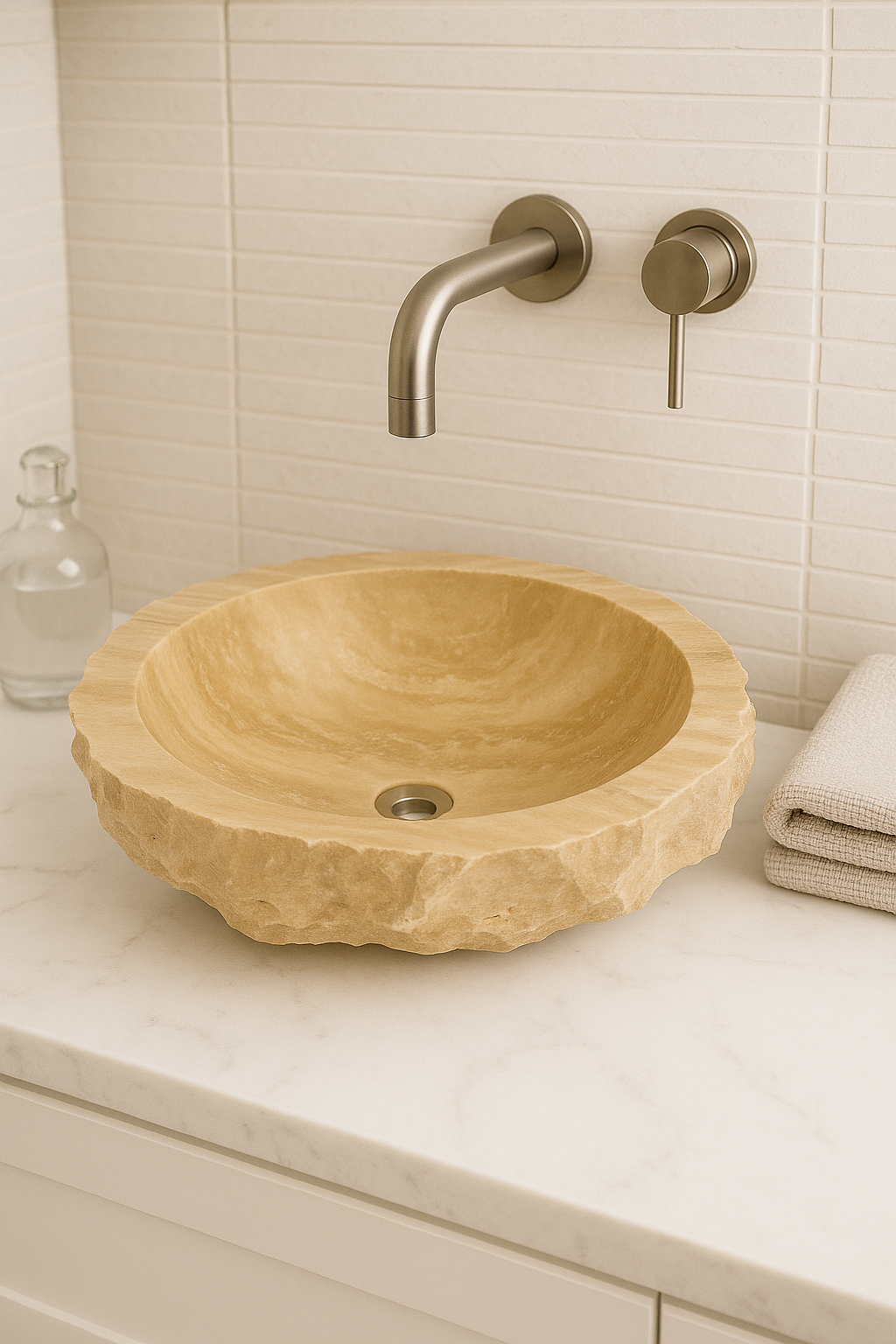 Travertine Basin (Rough Finish)