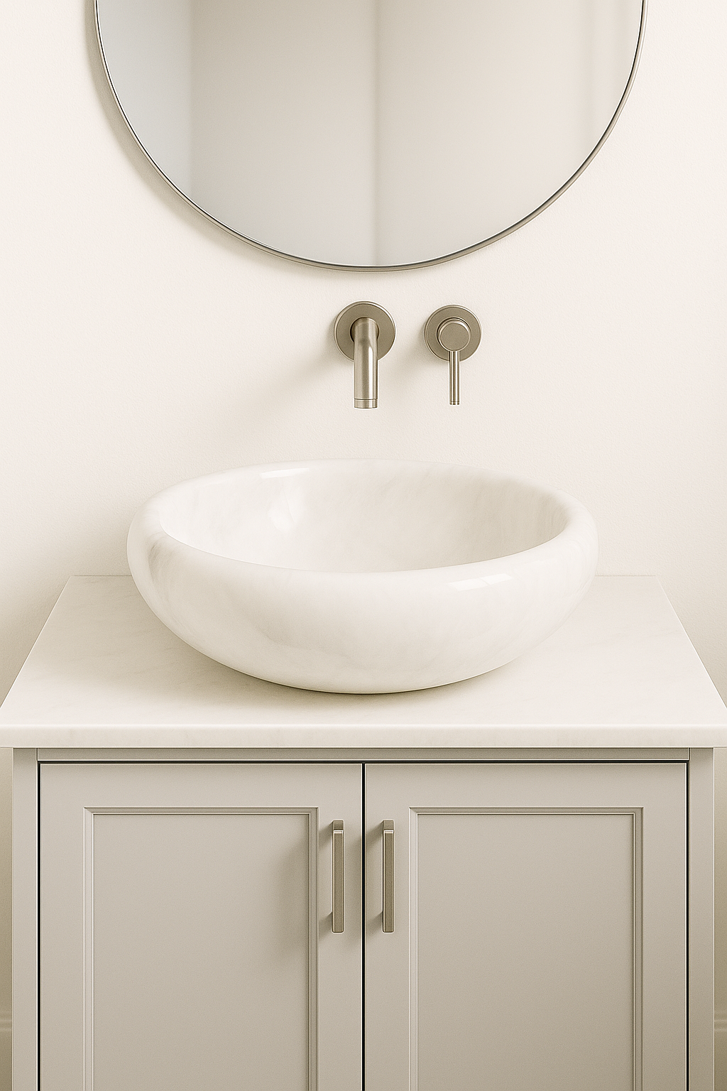 White Marble Basin